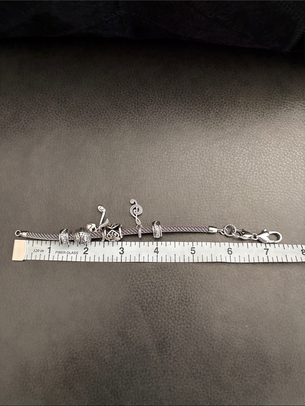 Silver Charm Bracelet - Elegant Silver Tones - Brighton - Picture 7 of 8